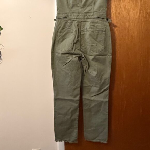 Good American Women's Fit For Success Green Utility Jumpsuit Size SMALL-NWT - Picture 8 of 8